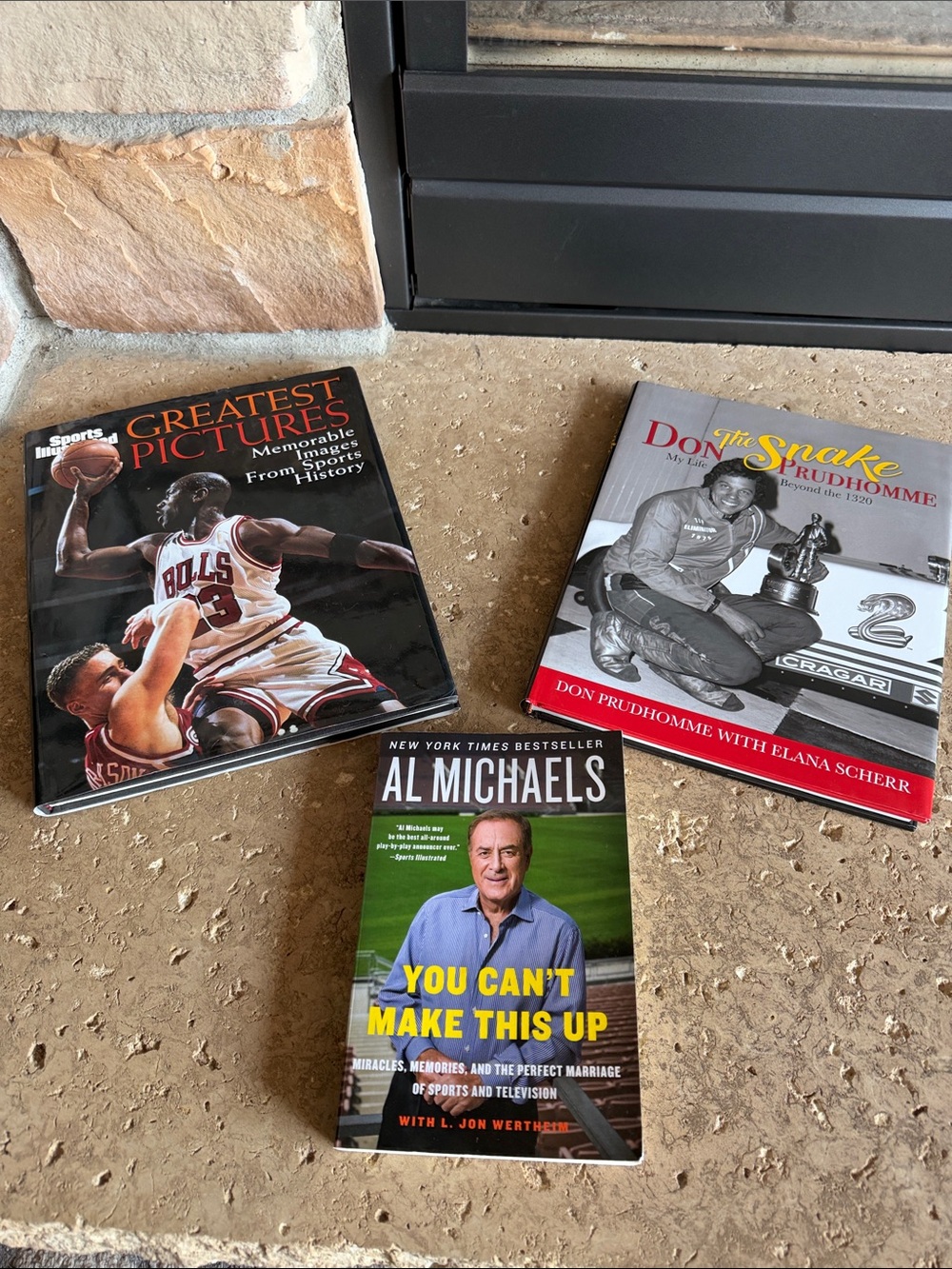 Sports Books Set of 3 - Al Michaels - Prudhomme - Greatest Pictures